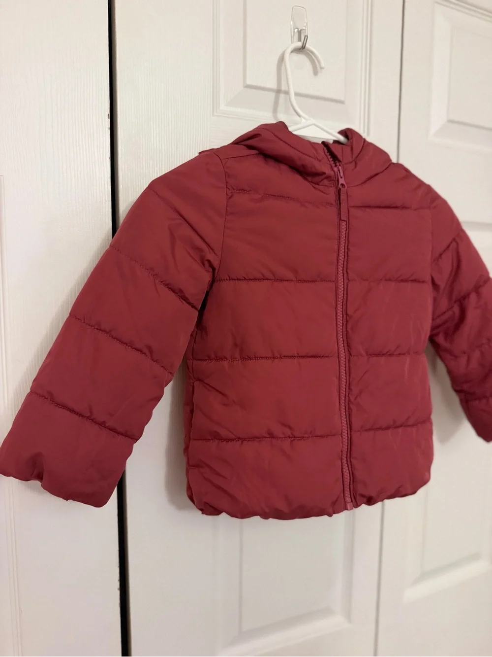 The Children's Place Red Hooded Quilted Puffer Jacket